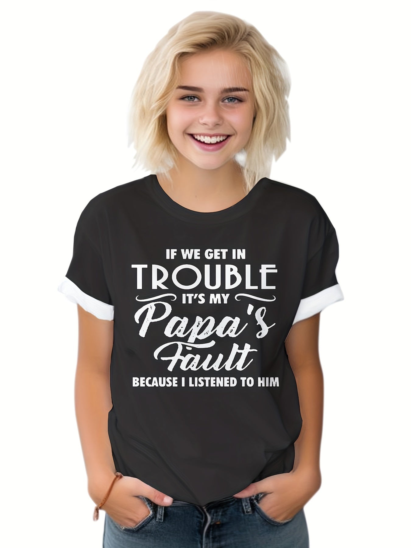 Girls Boys Graphic Short Sleeve T-Shirt Summer Sport