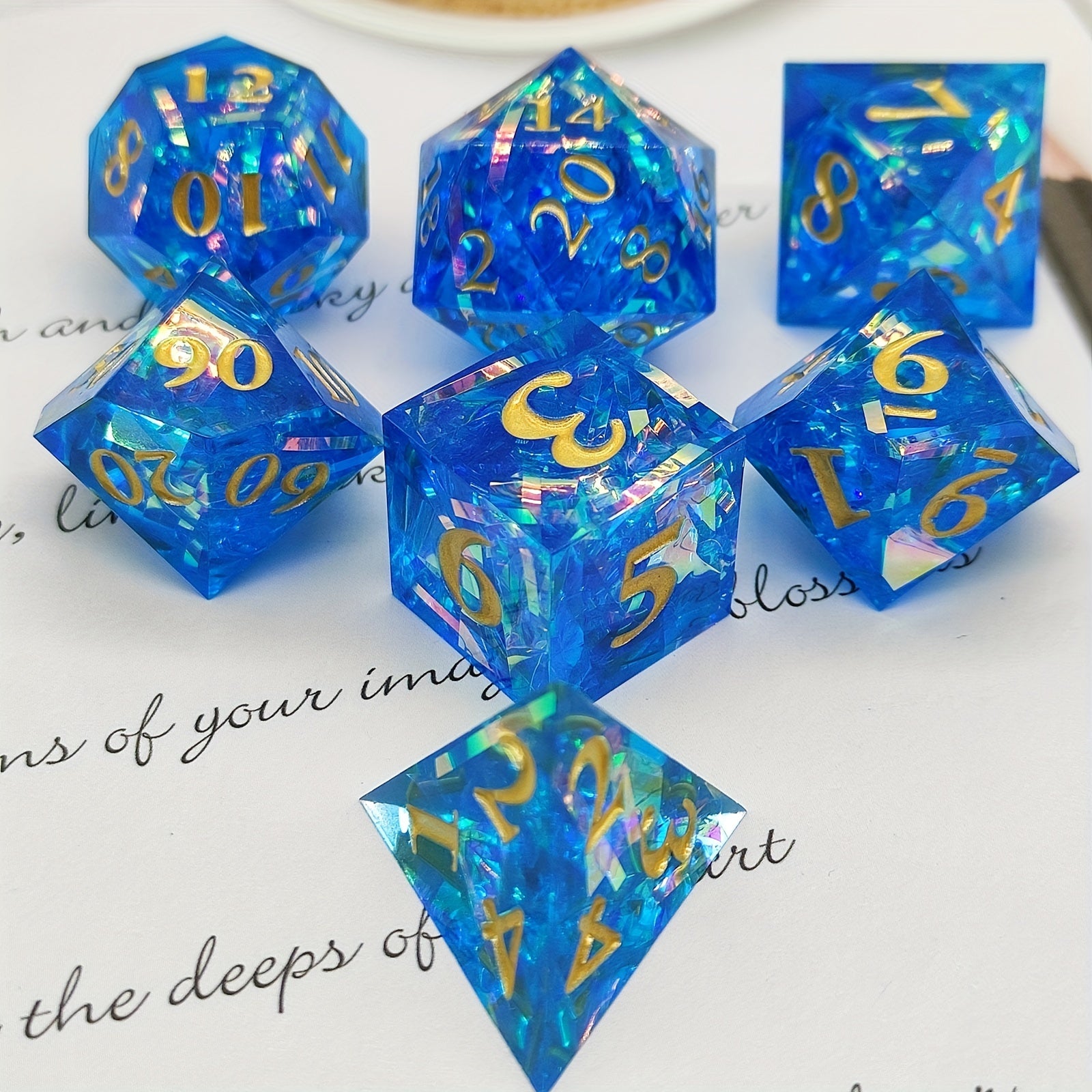 Deluxe Polyhedral Dice Set for RPGs