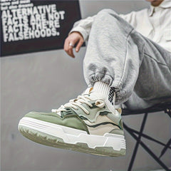 Men's Platform Skate Shoes Non Slip Lace Up Sneakers