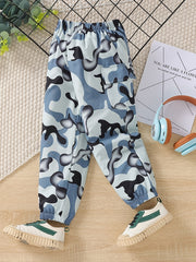 Camouflage Print Boys Casual Long Pants Spring Summer Kids Clothing