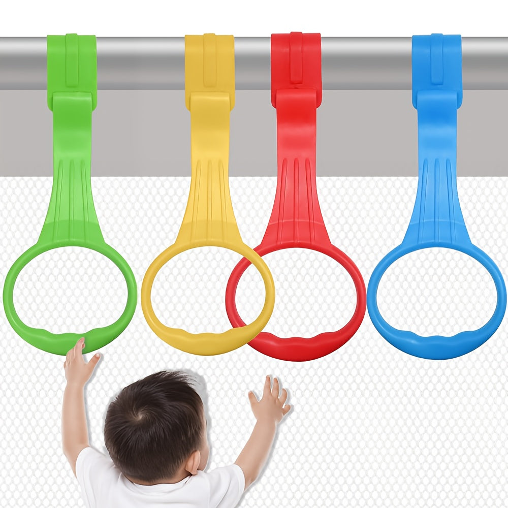 Baby Crib Pull Rings Exercise Aid Standing Rings Infant Toddler Activity