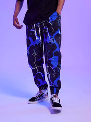 Geometric Pattern Men's Drawstring Sweatpants Jogger Pants