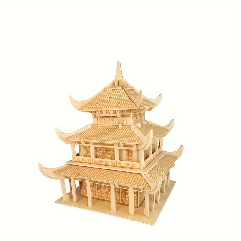 3D Wooden Puzzle Model Stamp Simulation Gift