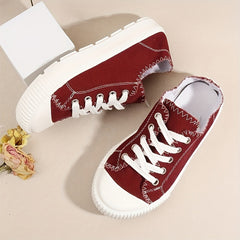 Women's Round Toe Flat Skate Shoes