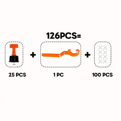 126pcs Tile Leveling System Replaceable Needle Pin Wall Floor Tile Leveler