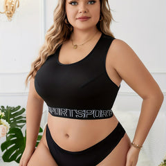 Sports Underwear Women's Plus Mesh Racer Back Bra