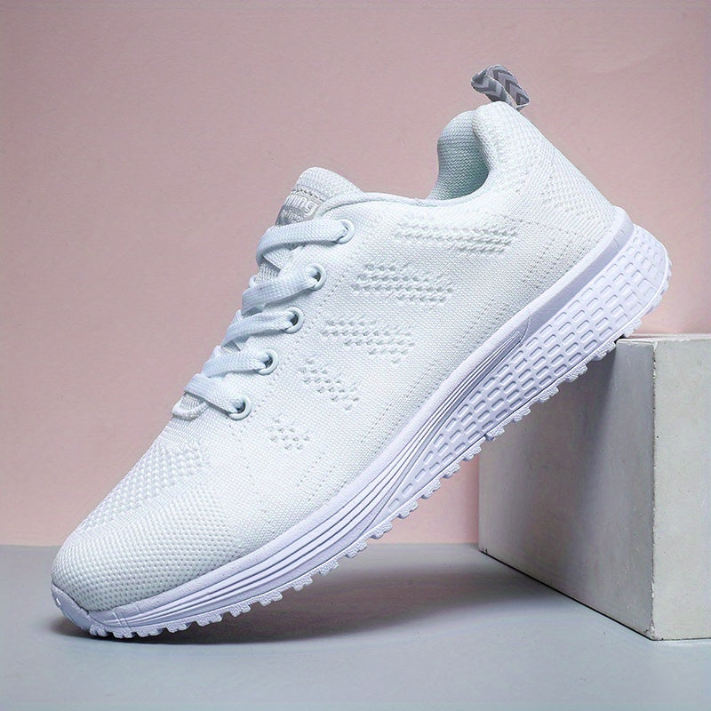 Women's Breathable Lace Up Walking Shoes Lightweight Sneakers