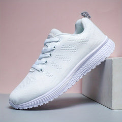 Women's Breathable Lace Up Walking Shoes Lightweight Sneakers