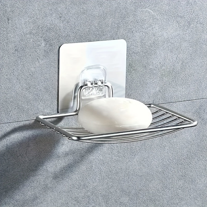 Suction Cup Soap Dish Holder Wall Hanging Bathroom Soap Shelf