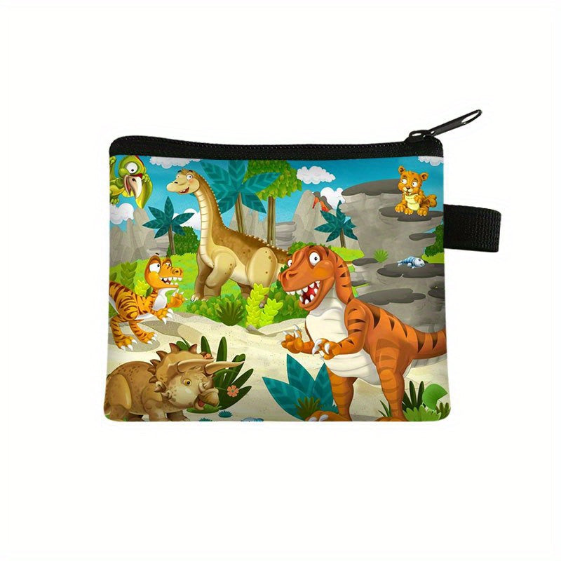 Kids Cartoon Dinosaur Coin Purse Mini Storage Bag Birthday Gift
