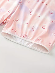 Tie Dye & Letter Print Tank Bra & Shorts Underwear Set