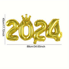 Colorful Number Foil Balloon Set Graduation Party Decor Supplie
