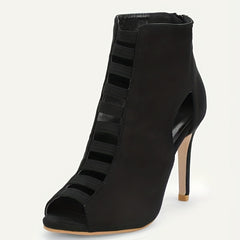 Women's Stiletto Heel Peep Toe Ankle Boots