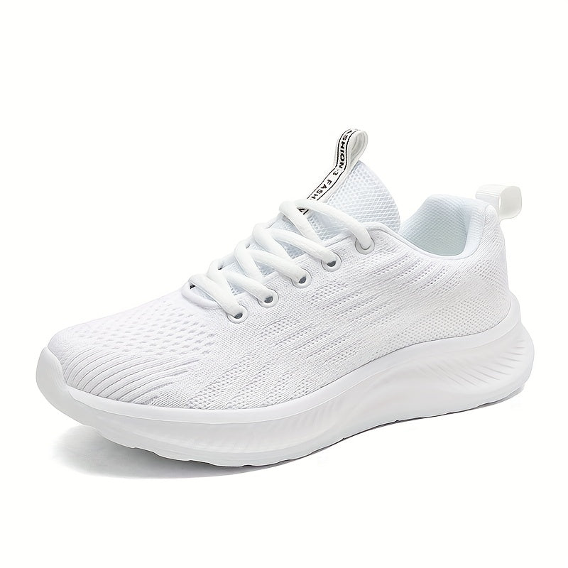 Women's Mesh Tennis Sports Shoes Lightweight Thick Bottom Travel Shoes
