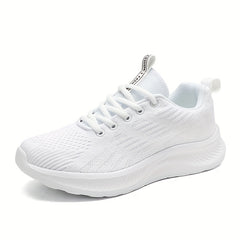 Women's Mesh Tennis Sports Shoes Lightweight Thick Bottom Travel Shoes