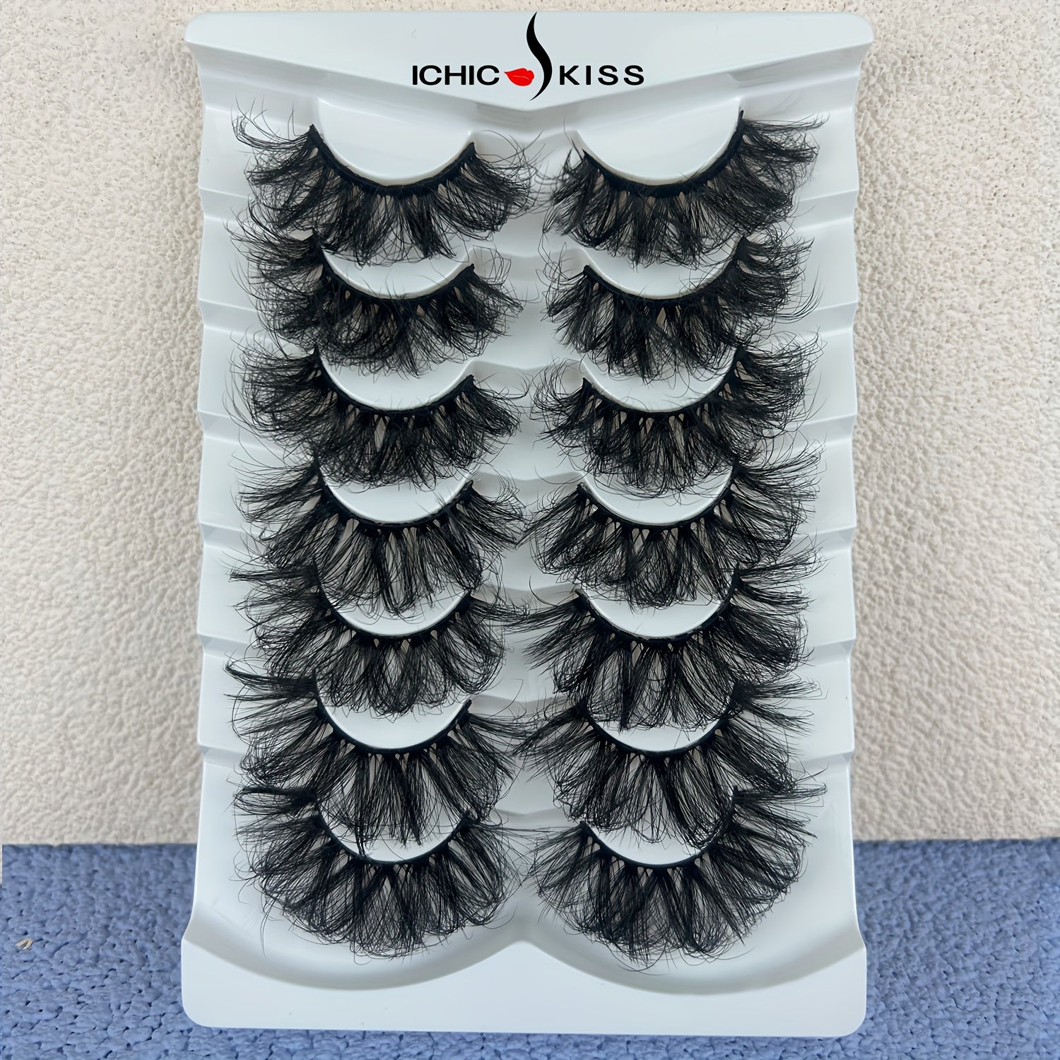 7 Pairs Fluffy 9D Faux Mink Eyelashes Soft & Thick