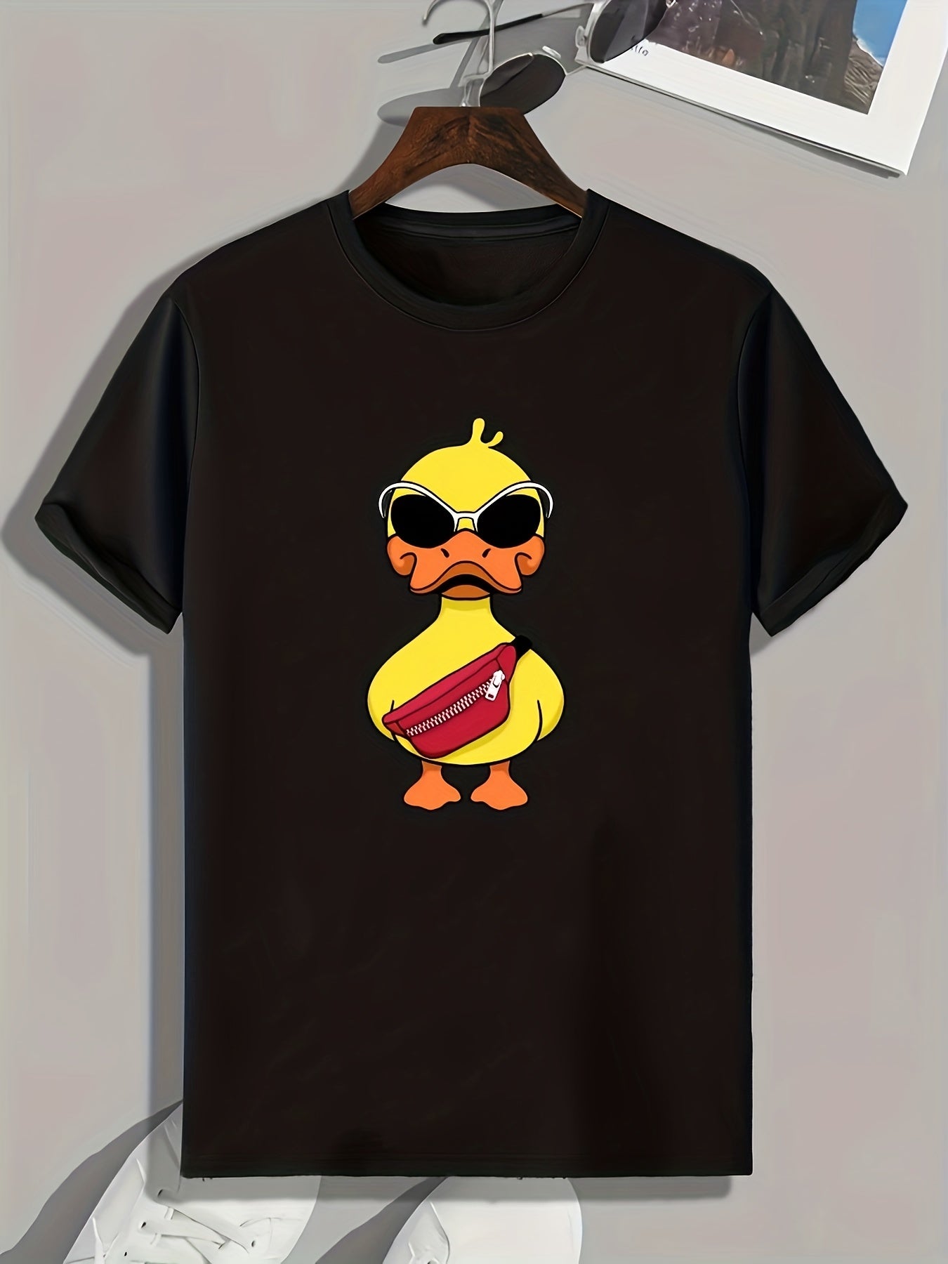 Duck Pattern Print Men's Sports T-shirt Graphic Tee