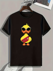 Duck Pattern Print Men's Sports T-shirt Graphic Tee