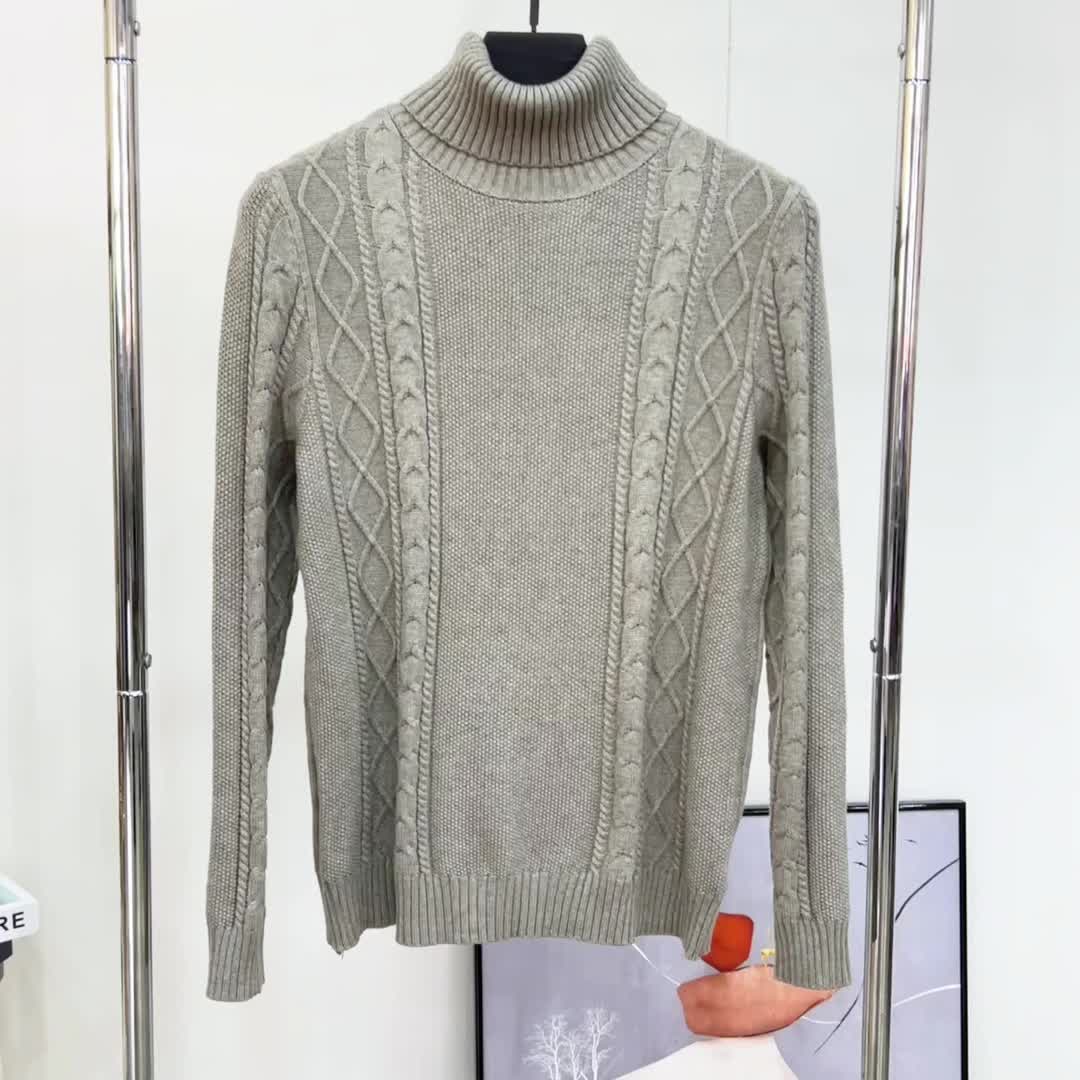 Men's Turtleneck Sweater High Stretch Thermal Top