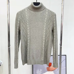 Men's Turtleneck Sweater High Stretch Thermal Top