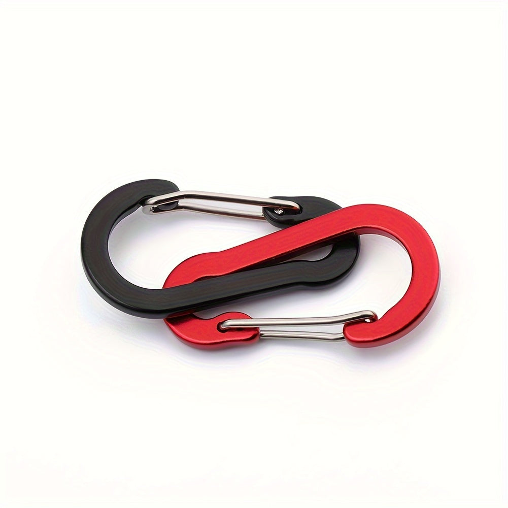 6pcs Metal Carabiner Aluminum Alloy Survival Buckle for Camping Hiking