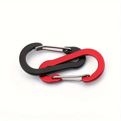 6pcs Metal Carabiner Aluminum Alloy Survival Buckle for Camping Hiking