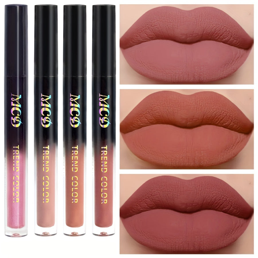 Matte Non Stick Cup Lip Glaze Lipstick & Liquid Eyeshadow Dual Use
