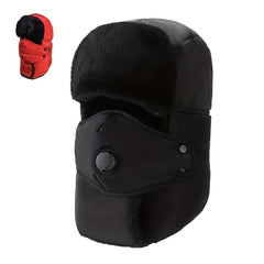 Winter Thickened Windproof Warm Hat With Mask Neck Protector