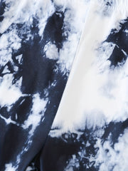 Girls Tie Dye Waistband Shorts Breathable Casual Pants