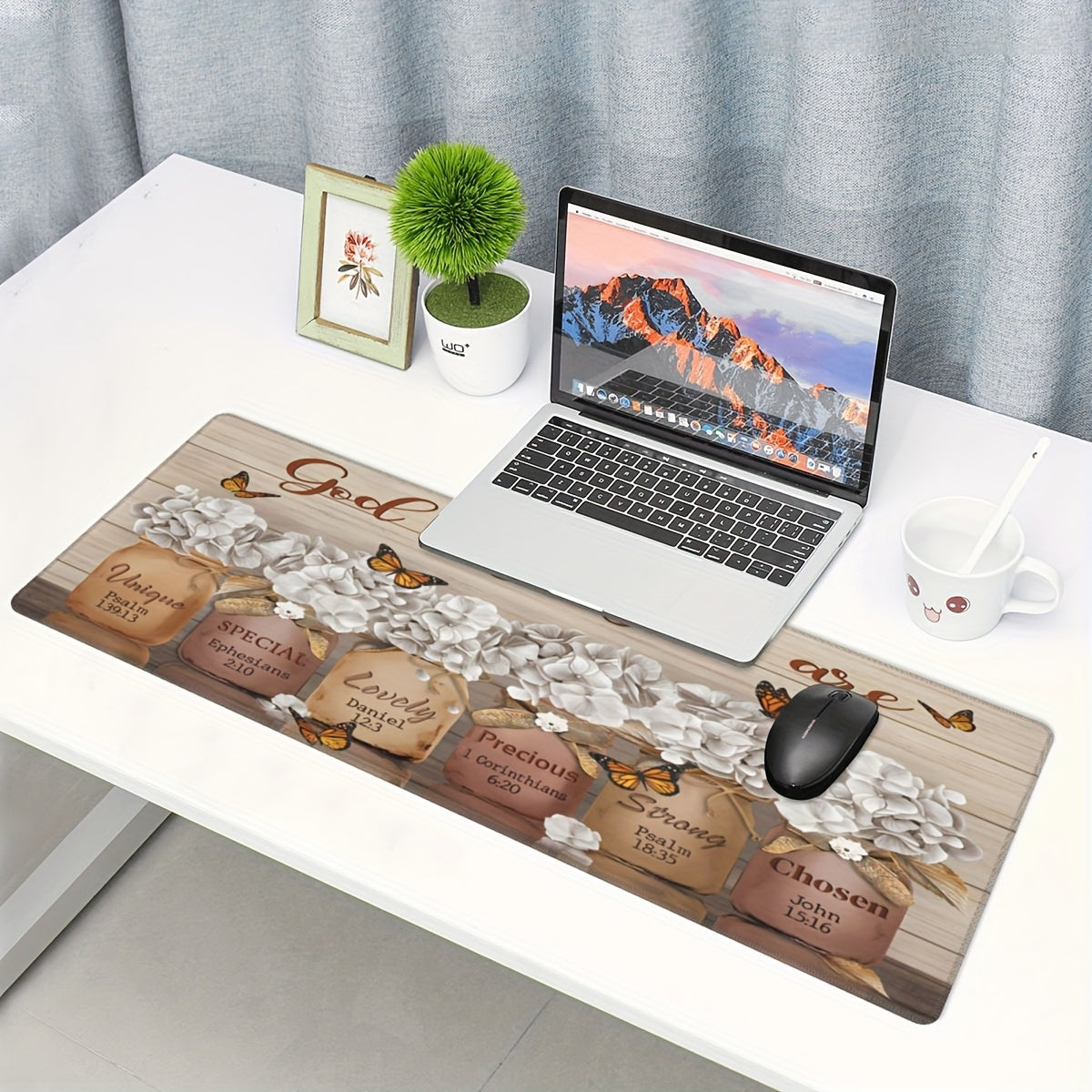 Flowers & Plants Extended Mouse Pad Large Gaming Mouse Pad