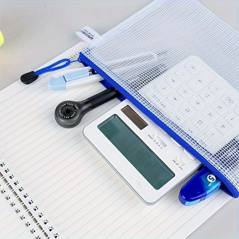 10pcs Zipper File Bag A4 Size Sorting Storage