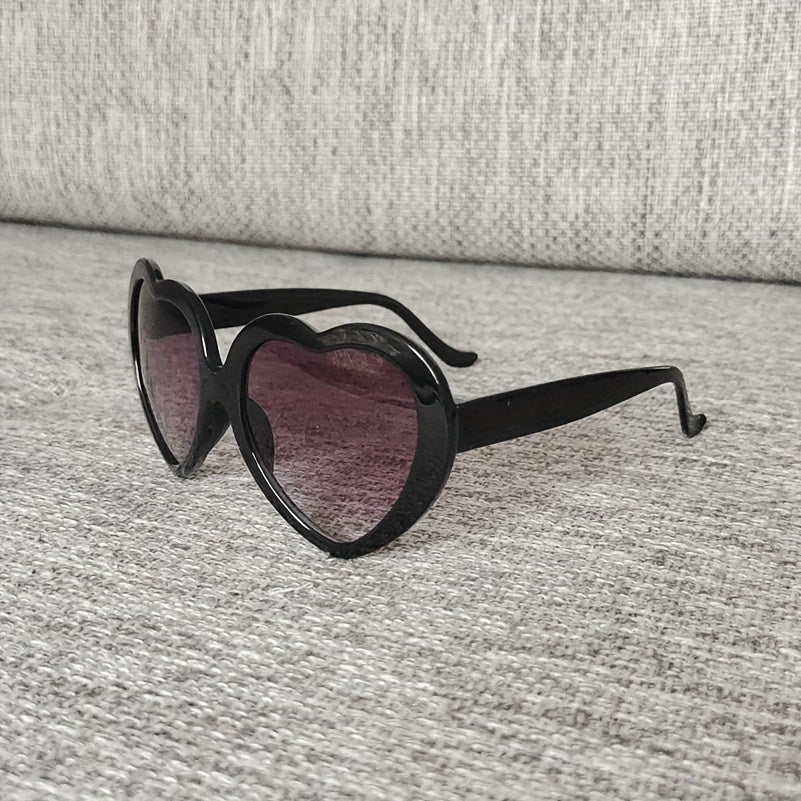 Cartoon Heart Frame Y2K Sunglasses Sun Protection for Kids