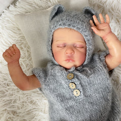 18" Reborn Doll Sleep Baby Soft Body 3D Vein Skin Art Doll