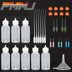 30ml Squeezable Needle Tip Bottles Set for DIY Crafts