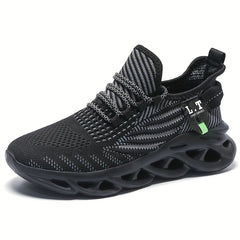 Men's Slip on Mesh Sneakers with Shoelaces
