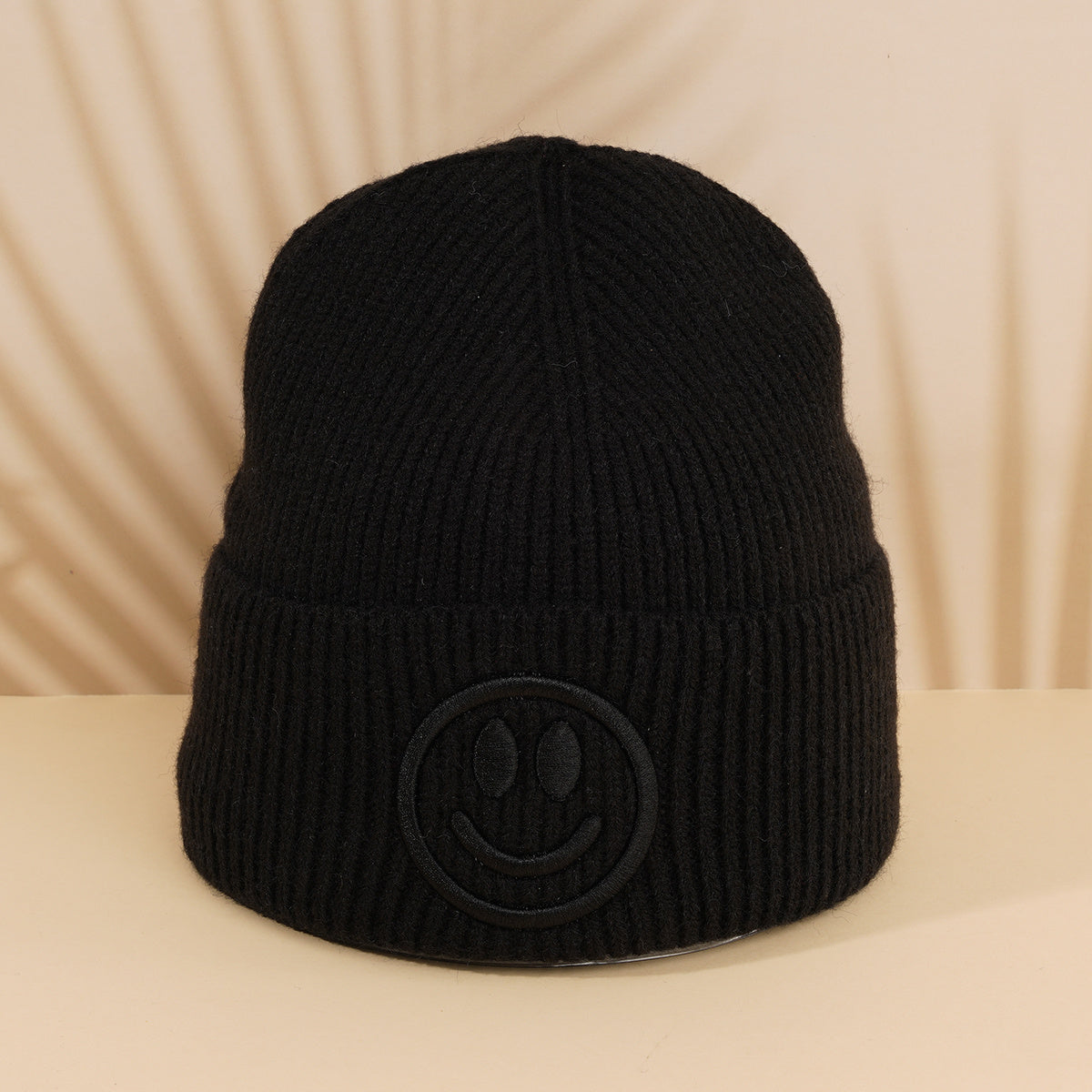 Casual Knitted Smiling Face Hat for Women