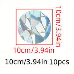 10pcs Halloween Circular Sun Catcher Window Stickers