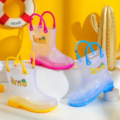Girl's Rain Boots Comfy Non Slip Waterproof Casual Shoes