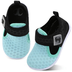 Breathable Mesh Aqua Shoes For Baby Girls - Non Slip Lightweight Wading Shoes