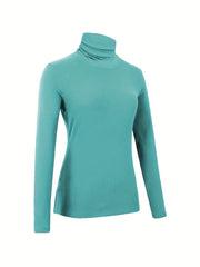 Women's Turtleneck Thermal Underwear Plush Top
