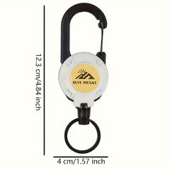 Stainless Steel Telescopic Key Holder Keychain Key Ring Retractable Key Chain
