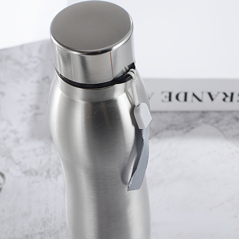 Large Capacity Stainless Steel Water Bottle with Steel Cap