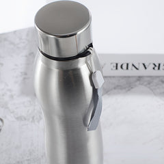 Large Capacity Stainless Steel Water Bottle with Steel Cap
