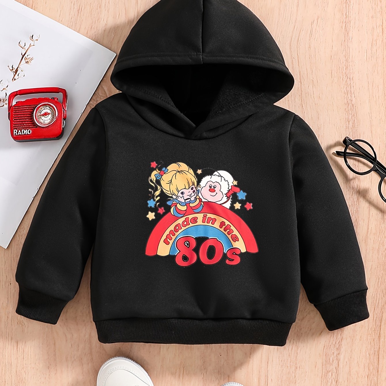 Baby Cartoon Letter Print Sweatshirt Kids Spring Hoodie