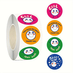 200pcs 3.81cm Expression Reward Stickers for Teachers Classroom S