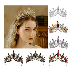 Baroque Style Crown Tiara Bridal Headwear