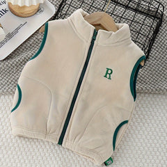 Girls Warm Sleeveless Jacket Vest For Spring Fall Winter