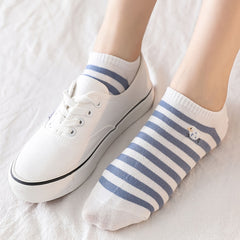 Embroidered Sheep Women's Ankle Socks - Pack of 5