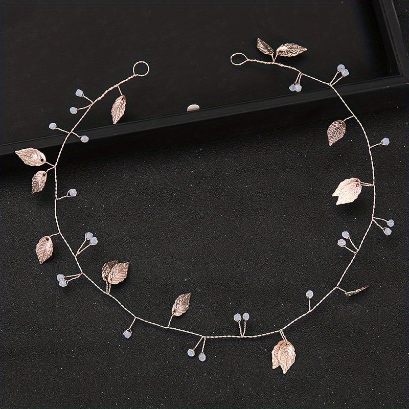 Golden Children's Pearl Headband Flower Girl Dressing Hair Accessories