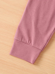 Toddler Girl's 3pcs Basic Joggers Sweatpants